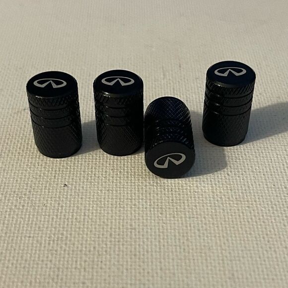 Infinity valve Stem caps in black set of 4 NWT - Picture 2 of 4